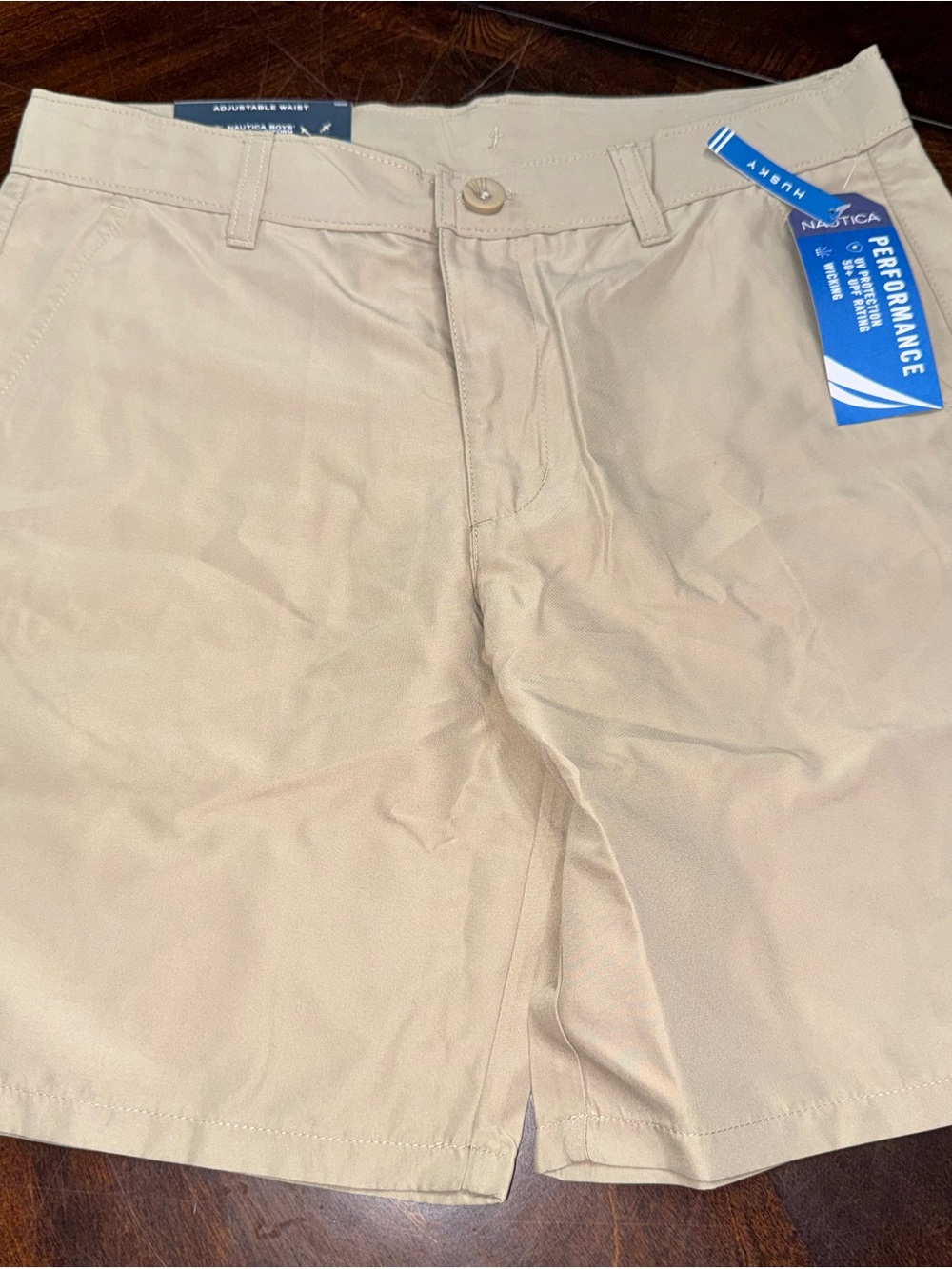 Nautica Boys Khaki Performance Shorts